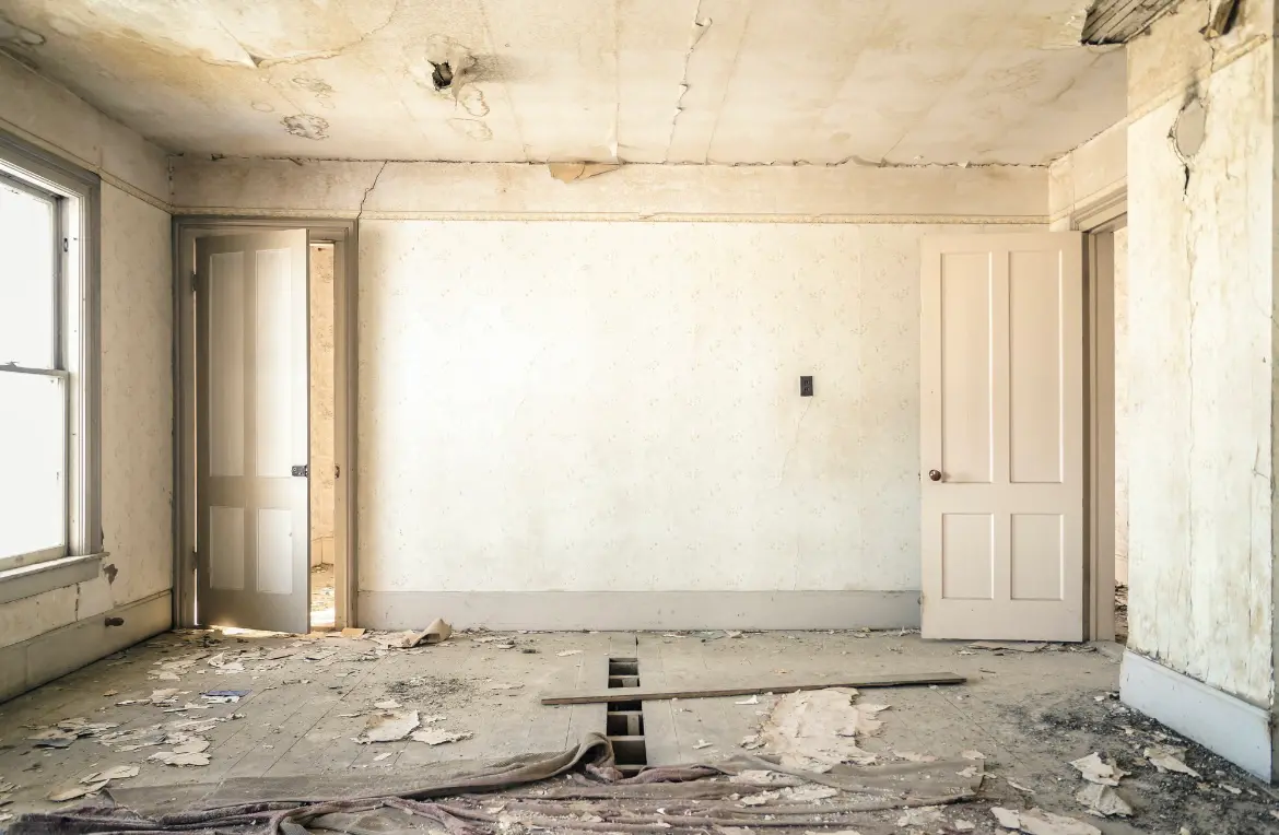 Waste disposal crew managing a cleanout project in King George